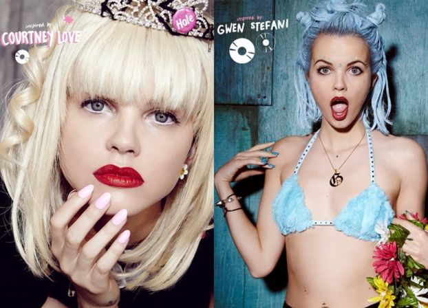 Modelki stylizowane na Gwen Stefani, Courtney Love i Kate Bush!