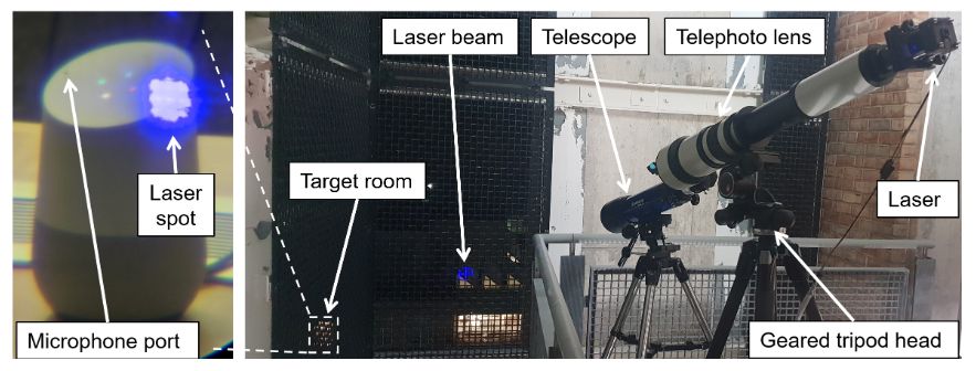 Laser musi trafić dokładnie na mikrofon MEMS, źródło: badania dot. Light Commands.