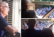400 uczniów śpiewa przed domem nauczyciela walczącego z rakiem