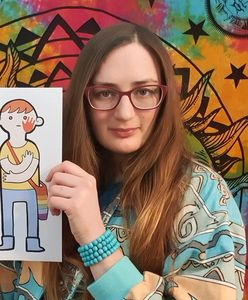 "Kochajcie mnie, mamo i tato". Artystka z zespołem Aspergera opowiada o rysunku, który zna cała Polska