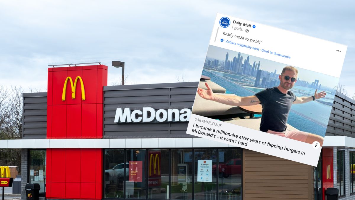 Przerzucał burgery w McDonalds dziś obraca milionami