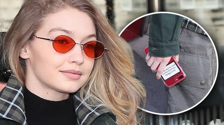 Gigi Hadid i jej obudowa na telefon
