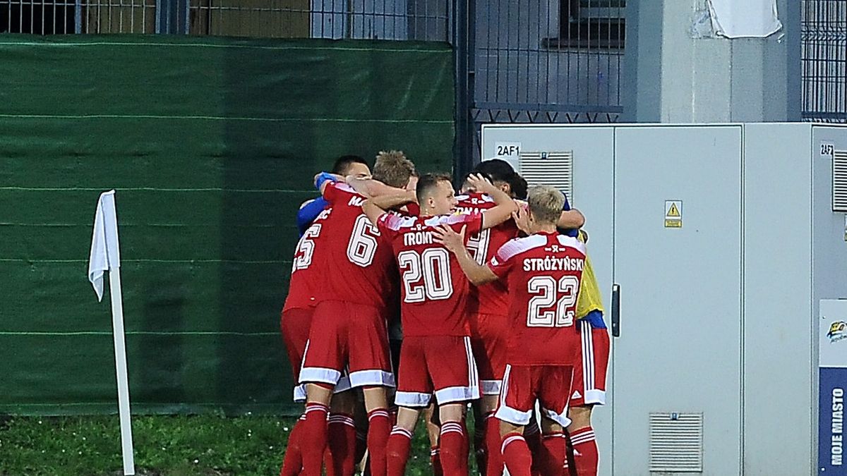 WP SportoweFakty / Krzysztof Porębski / Na zdjęciu: piłkarze Miedzi Legnica