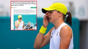 W Rosji rozpisują się o sensacyjnej porażce Świątek. Od razu wspomnieli o aferze