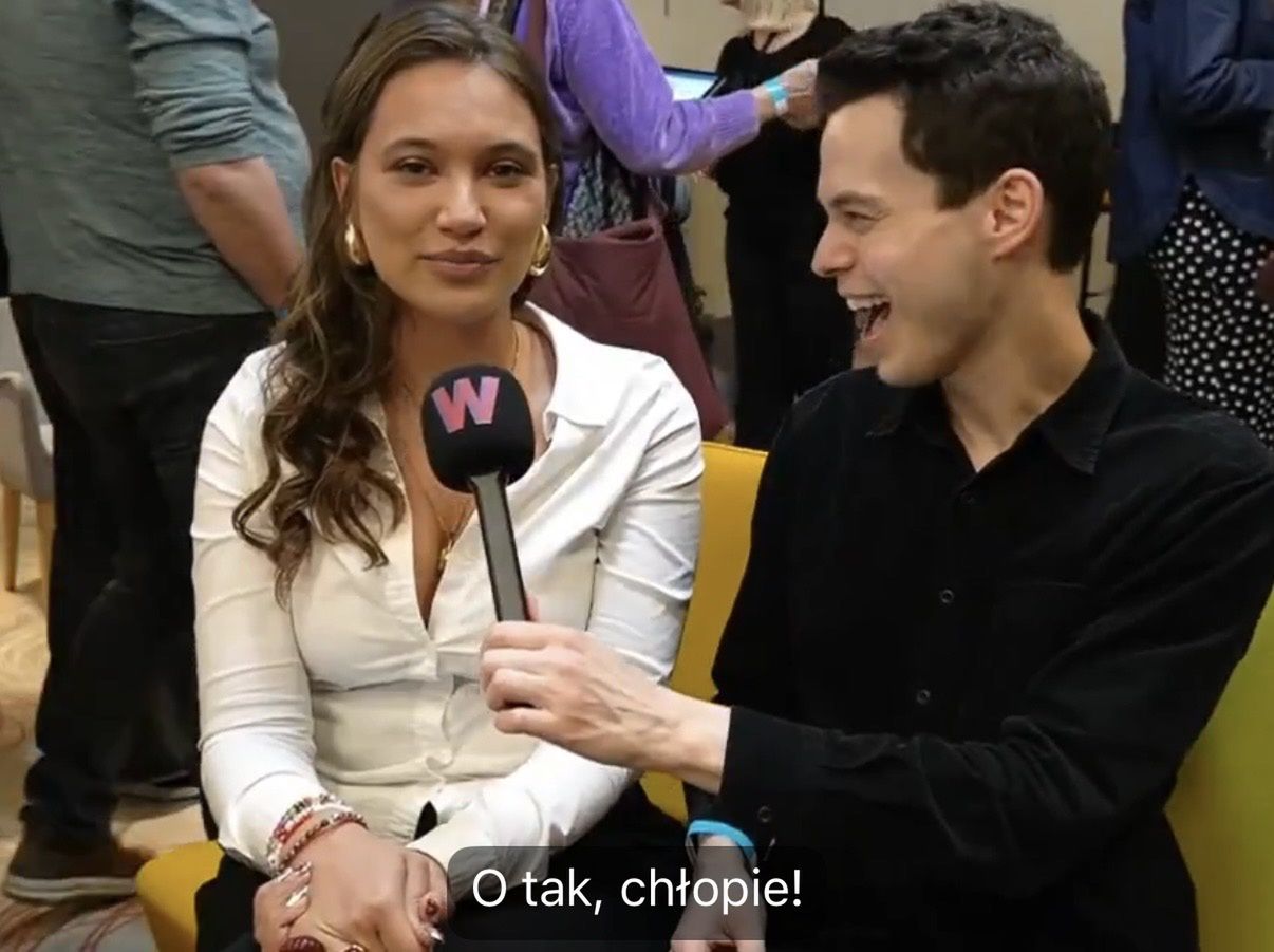 Alicja Szemplińska podczas rozmowy 