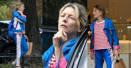 Naturalna Edyta Olszówka odziana w ORTALIONOWY DRES niczym sroka KUKA na błyskotki u jubilera (ZDJĘCIA)