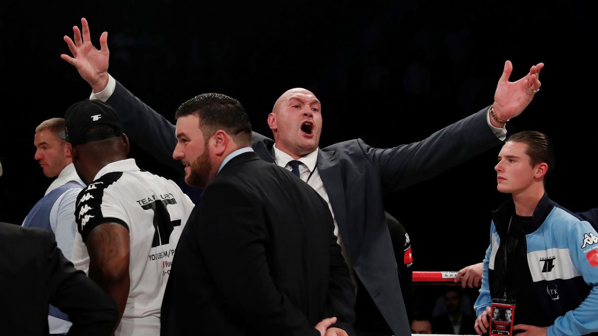 Reuters / Wściekłość Tysona Fury'ego po ogłoszeniu werdyktu w walce Hughie Fury vs Joseph Parker