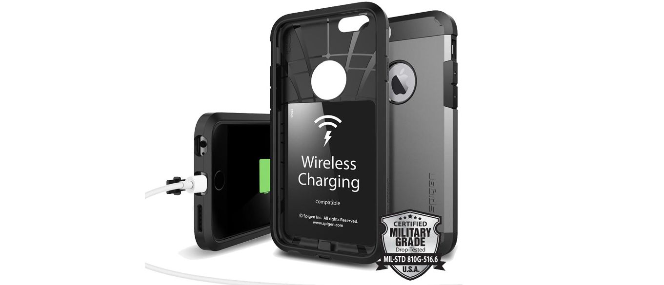 Etui Spigen Tough Armor Volt do ładowania indukcyjnego dla iPhone 6s