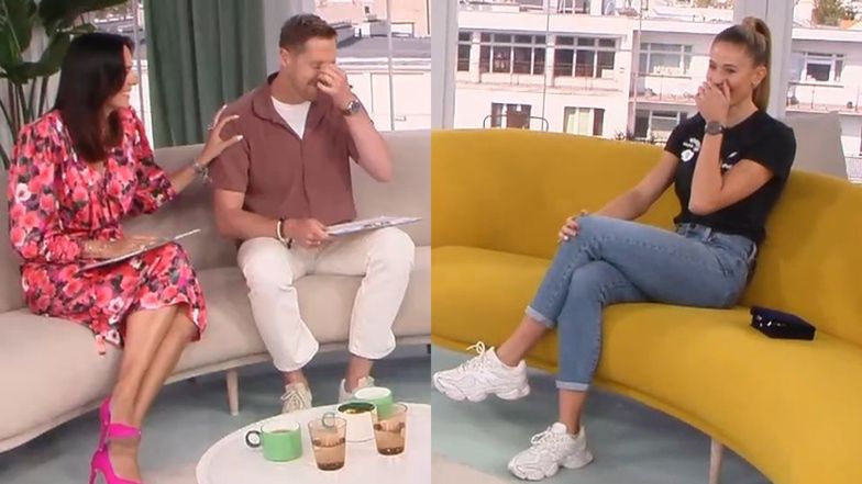 Natalia Kaczmarek była rozbawiona wpadką prowadzących "Dzień Dobry TVN"