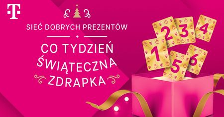 Odkryj świąteczne zdrapki w Magenta Moments. T-Mobile rusza z akcją "Sieć dobrych prezentów"