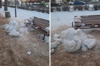 Rodzina bałwanków zniszczona. Mieszkańcy Warszawy rozżaleni