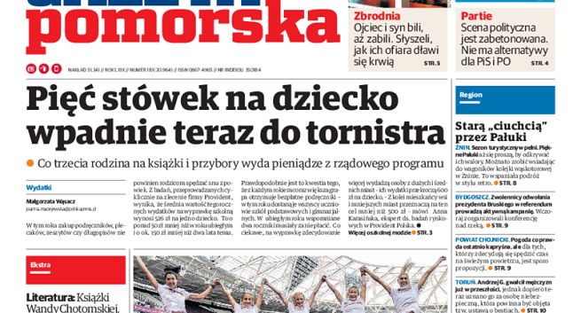 „Gazeta Pomorska” liderem sprzedaży, tylko „Kurier Poranny” na plusie