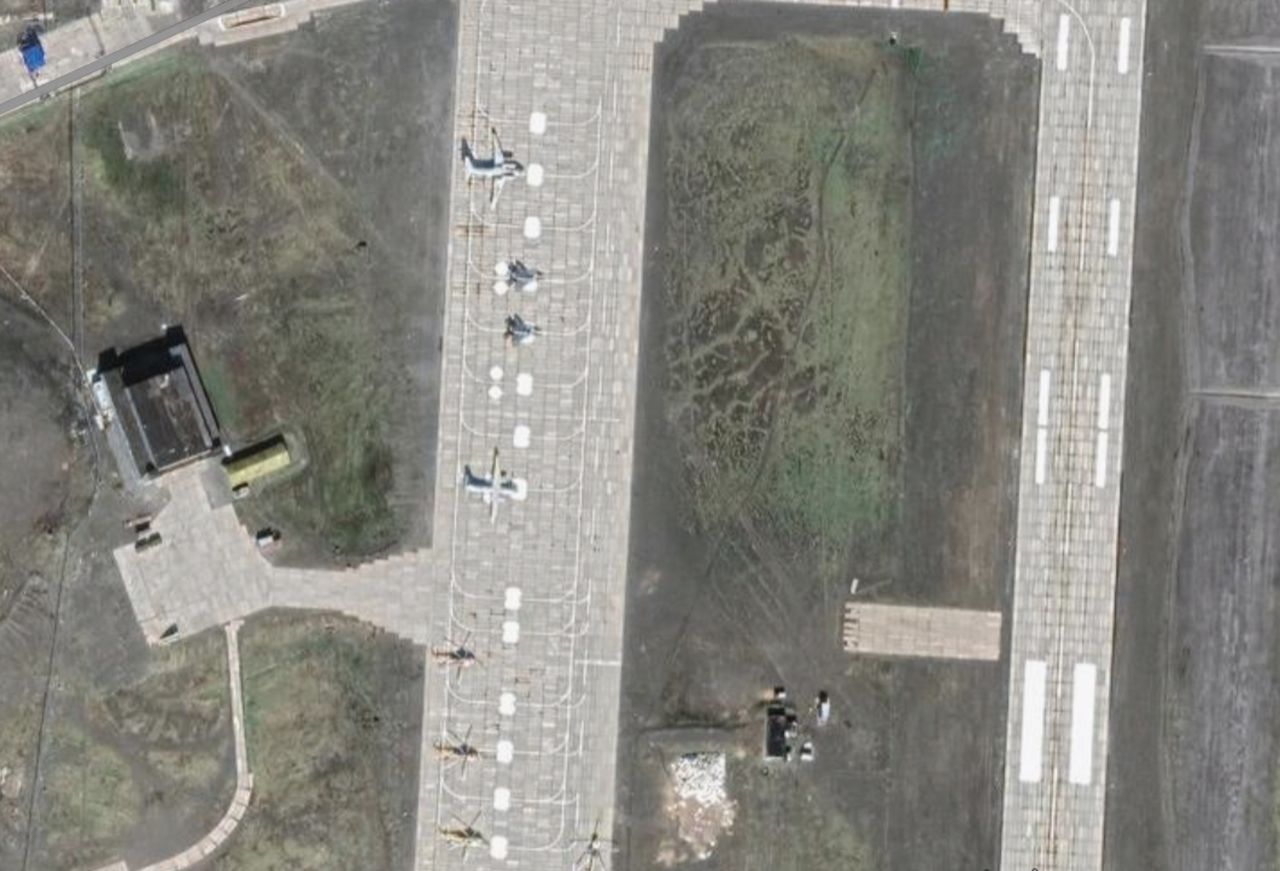 Baza lotnicza Amdierma-2 (zdjęcie poglądowe z okresu przed pojawieniem się maszyn Rosatomu)