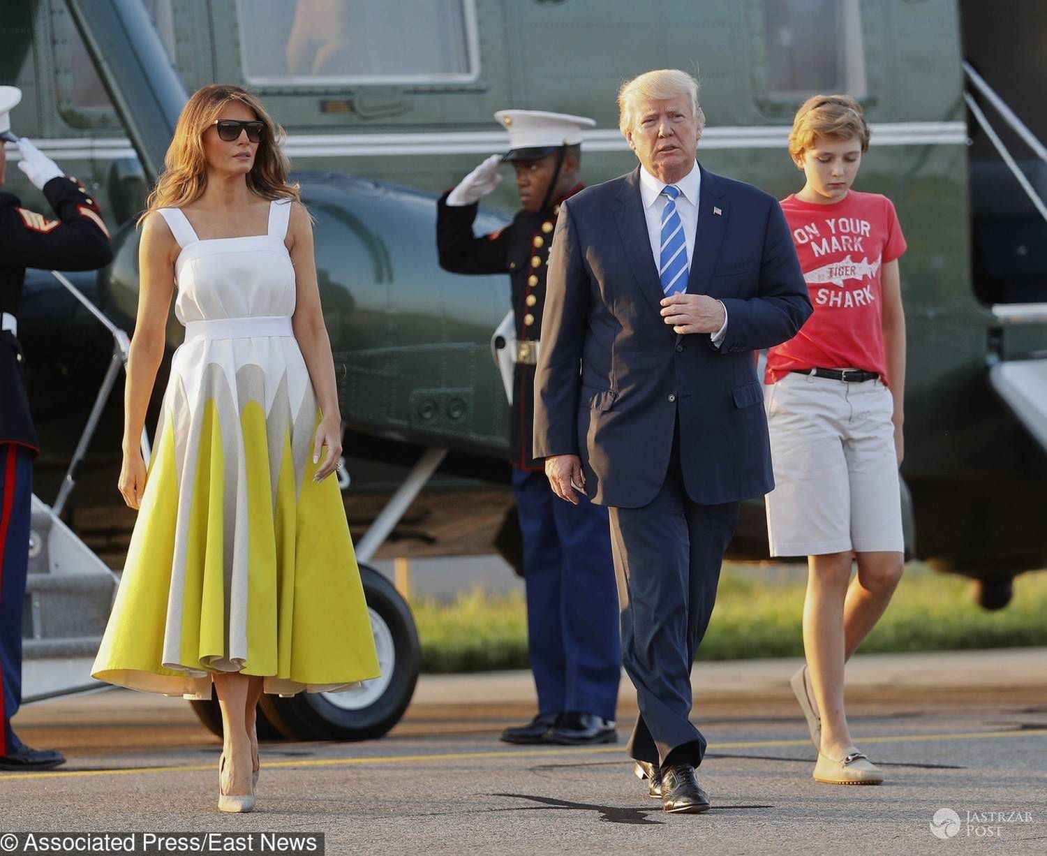 Melania Trump na lotnisku