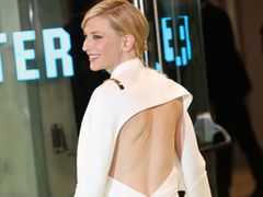 Cate Blanchett na premierze "Hobbita"