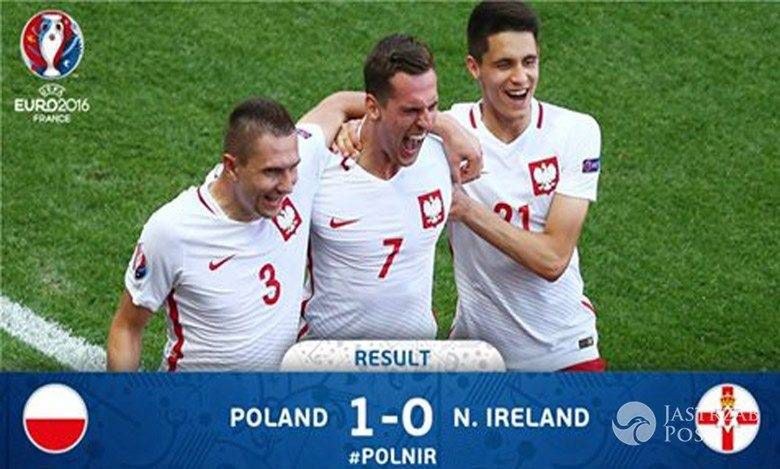 Polska wygrała z Irlandią Północną 1:0 na EURO 2016