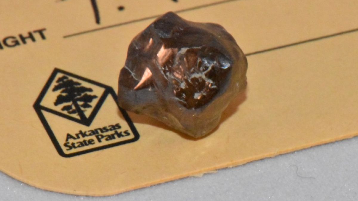 Diament znaleziony w Parku Stanowym Arkansas