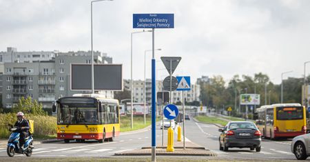 Warszawa. Na Ursynowie powstało rondo im. Wielkiej Orkiestry Świątecznej Pomocy
