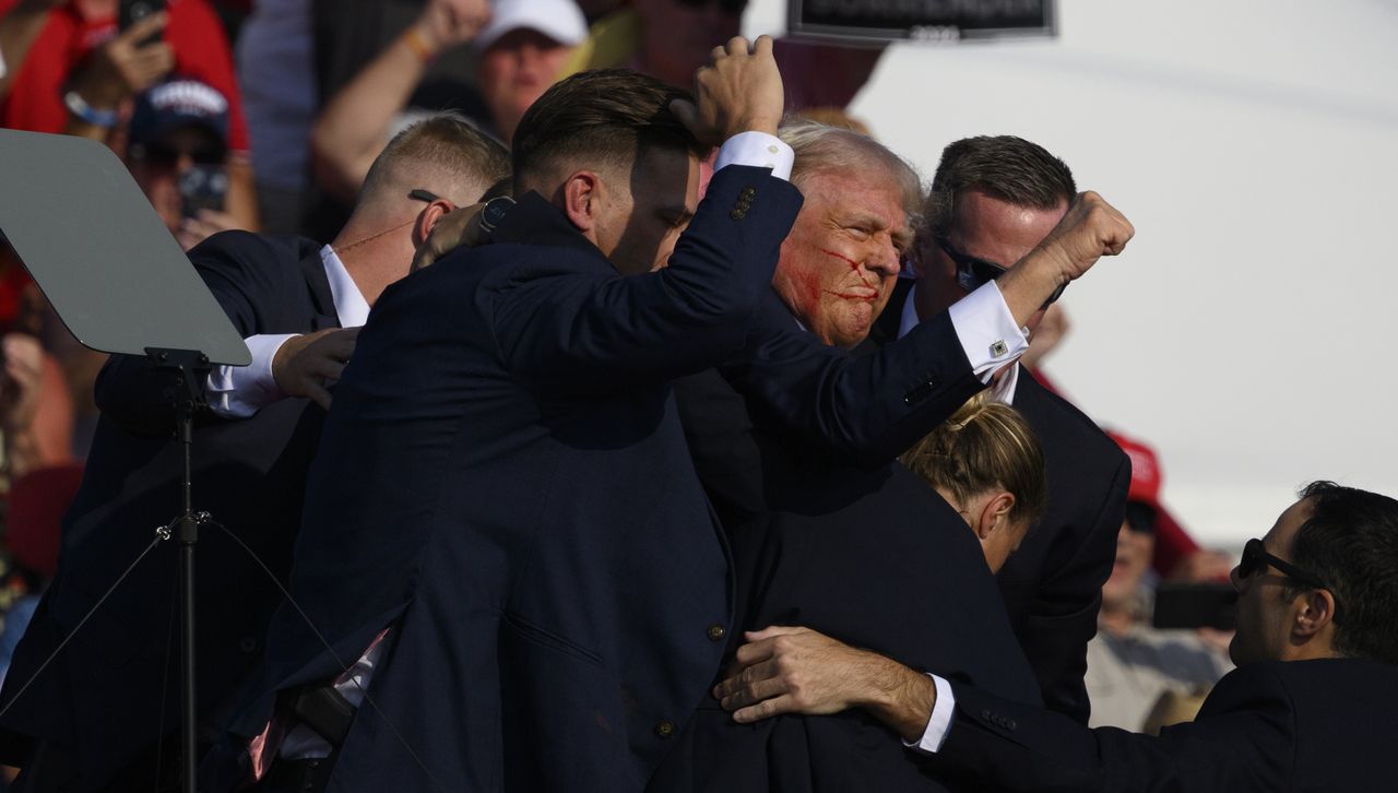 Trump grazed by bullet in chaotic Pennsylvania rally - Sherriff's worries revealed