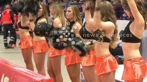 Piękne cheerleaderki oczarowały kibiców na Torwarze podczas półfinałów Pucharu Polski
