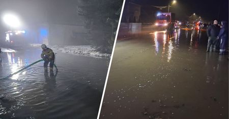 Najpierw mróz i śnieg, teraz roztopy. Woda zalała drogi i domy