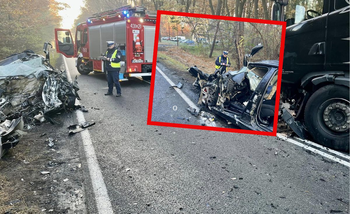 śmiertelny wypadek, wypadek, policja, turcja Odbił się jak piłka. Turcy zginęli w czołowym zderzeniu z tirem