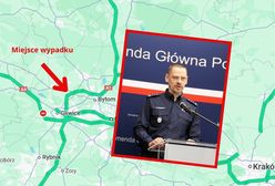 Wypadek z udziałem komendanta głównego policji