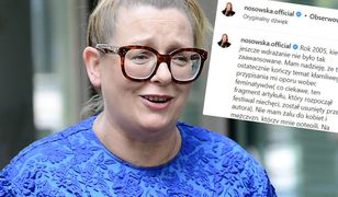 Katarzyna Nosowska wywołała aferę w sieci. Teraz zdecydowała się ją skomentować