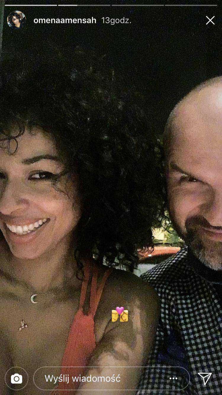 Omenaa Mensah z partnerem Rafałem Brzoska