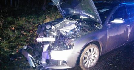 Groźny wypadek na drodze Milcz – Krzewina