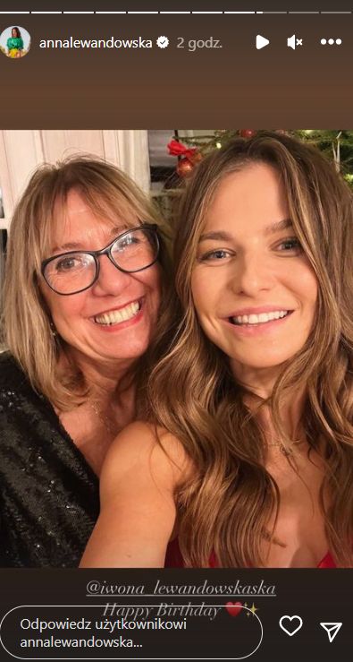 Anna Lewandowska i matka Roberta