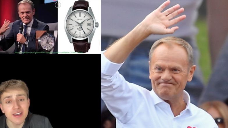 Tiktoker ocenia styl Donalda Tuska. Zwraca uwagę na zegarki