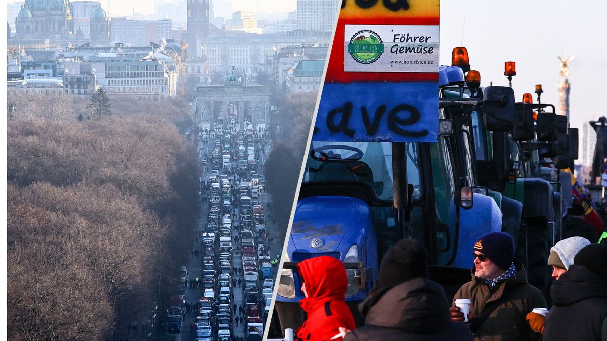 Protest rolników sparaliżował Niemcy