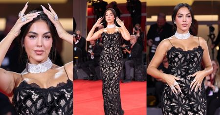 Dumna Georgina Rodriguez świeci pierścionkiem za 5 MILIONÓW EURO podczas festiwalu w Wenecji