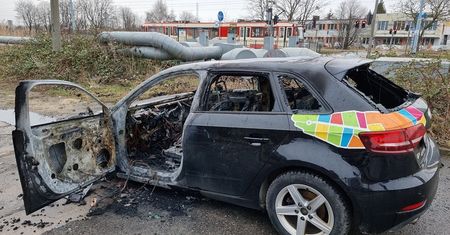 W Gdańsku spłonęło audi z carsharingu. To było celowe działanie