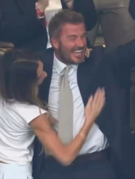 Beckhamowie na meczu