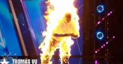 Masowe skargi na brytyjski "Mam talent!". Uczestnik podpalił się na scenie