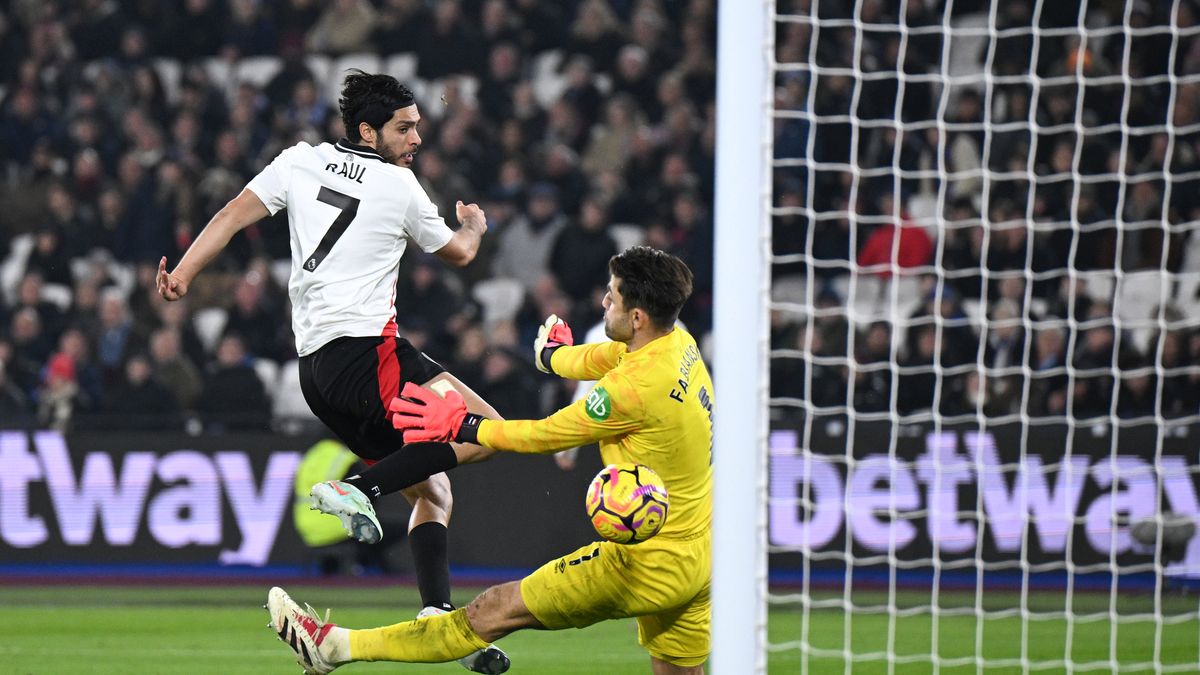 Getty Images / Justin Setterfield / Łukasz Fabiański w meczu Premier League West Ham United - Fulham