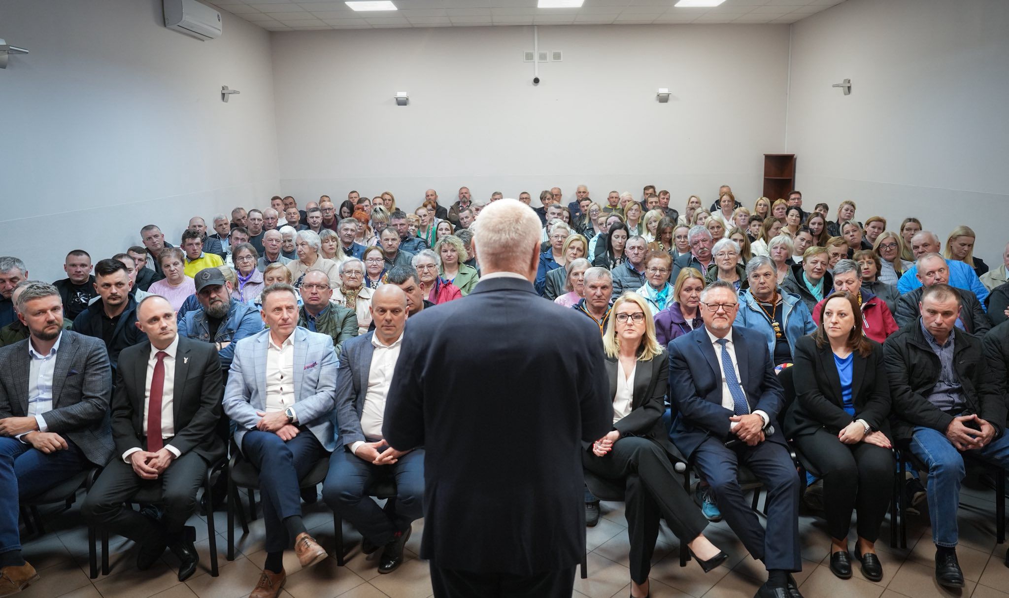 Spotkanie Jacka Sasina (PiS) w Stawiskach