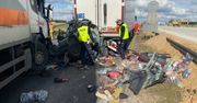 Wypadek pod Piotrkowem Trybunalskim. Zderzenie na Autostradzie Bursztynowej w Gąskach