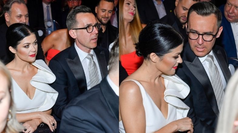 Katarzyna Cichopek podziwia galę Wiktorów w towarzystwie znajomych z "Pytania na śniadanie"