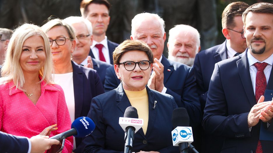 Beata Szydło podczas konferencji w Krakowie