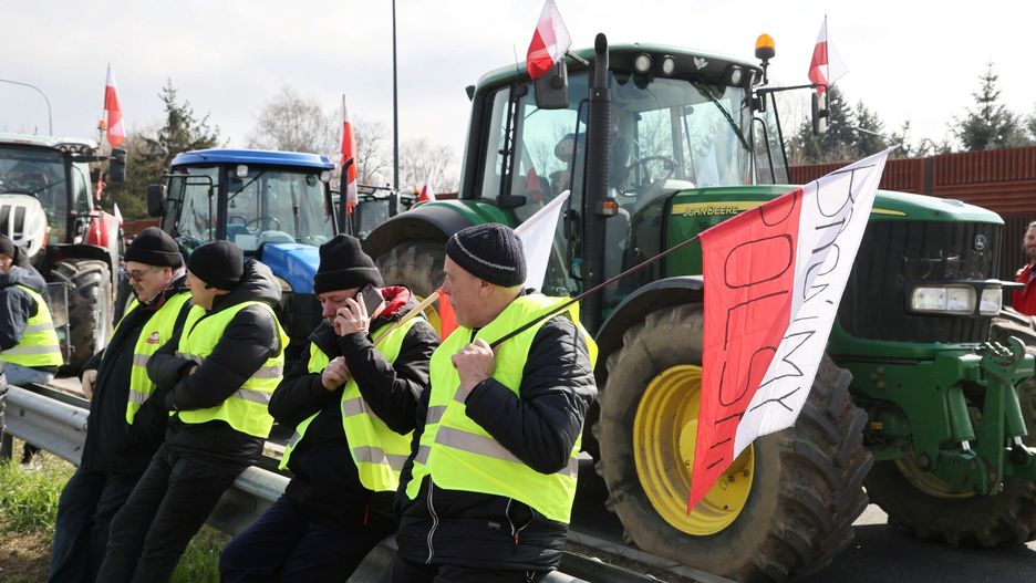 Strajk generalny rolników w Warszawie.
