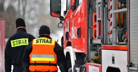 Góra Kalwaria. Na moście spłonął samochód dostawczy