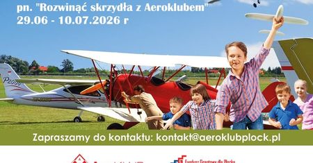 Lotnictwo, modelarstwo i pierwsza pomoc. Aeroklub organizuje wakacyjne zajęcia