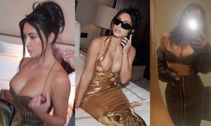 Kim Kardashian prezentuje serię fotek w KUSYCH stylizacjach. Forma życia? (ZDJĘCIA)