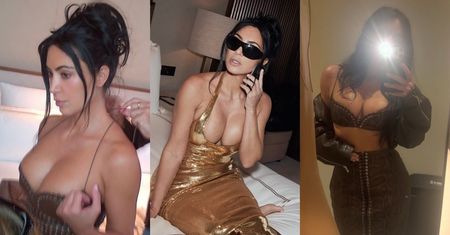 Kim Kardashian prezentuje serię fotek w KUSYCH stylizacjach. Forma życia? (ZDJĘCIA)