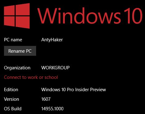 Creators Update za pasem, a tymczasem udostępniono kolejne bliźniacze kompilacje - Windows 10 w wersji 14955