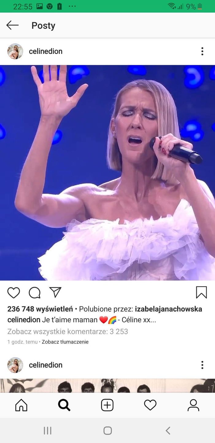 Celine Dion - hołd dla matki