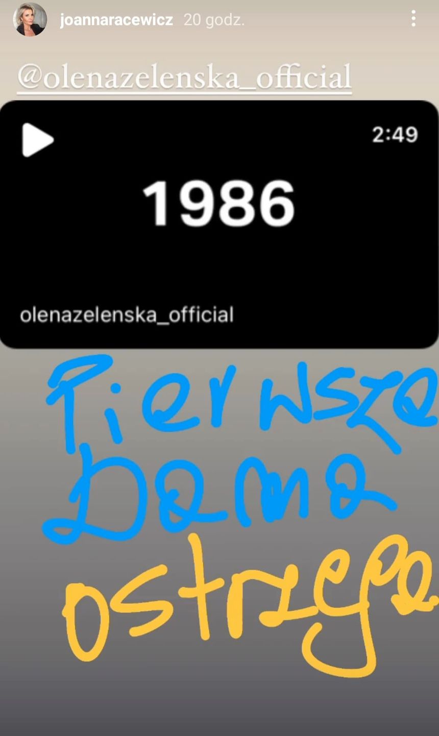 Joanna Racewicz przekazuje ostrzeżenie od Ołeny Zełenskiej